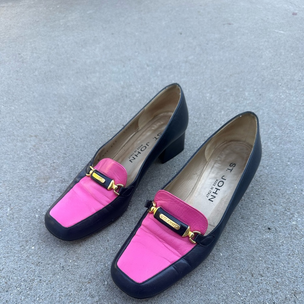 Vintage St. John loafer heel